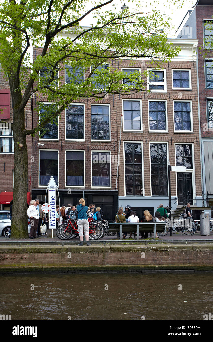 Das Anne Frank Haus, Amsterdam Stockfoto