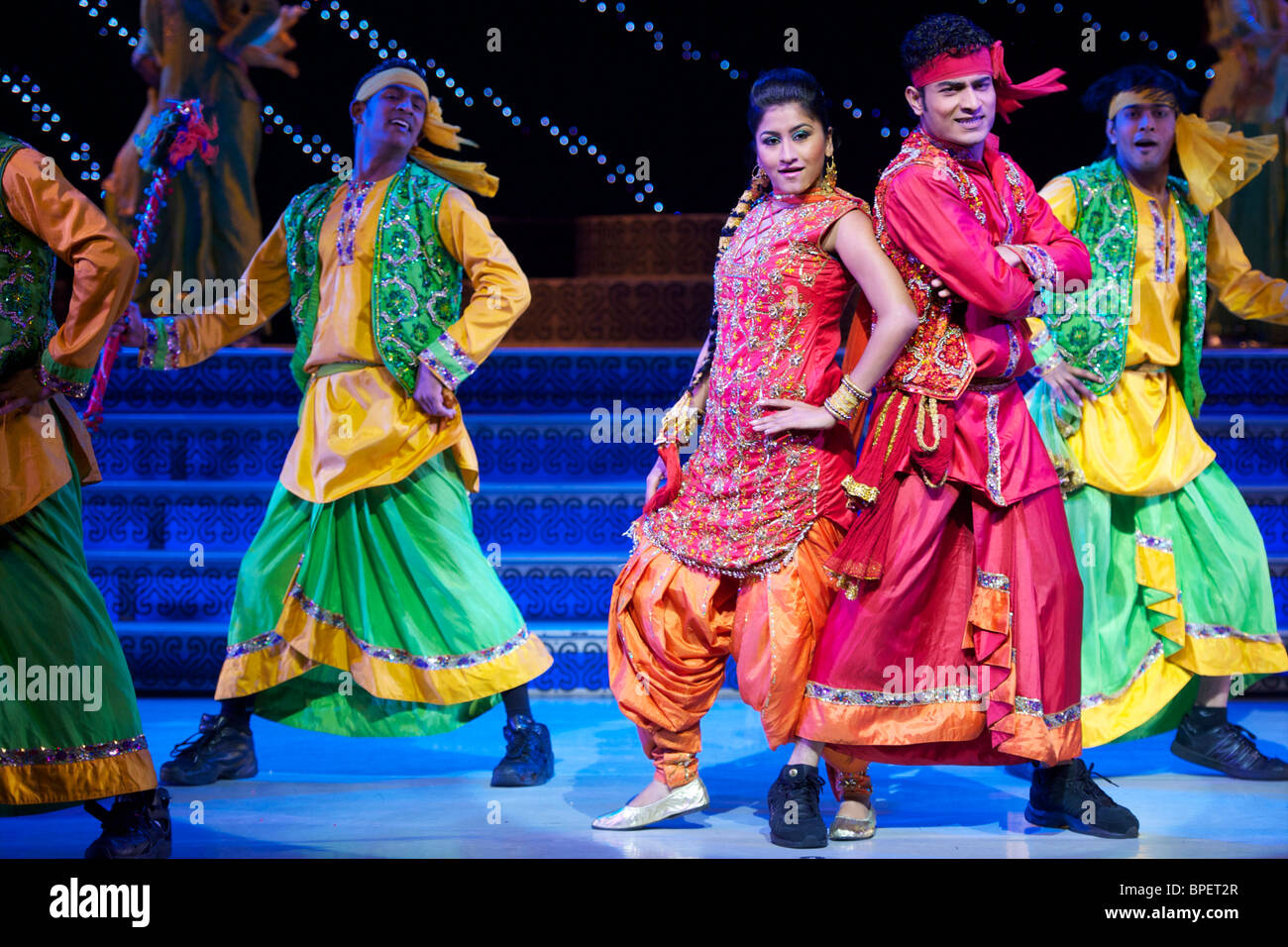 Presse-Fototermin für Merchants of Bollywood am th Pfau Theater Stockfoto