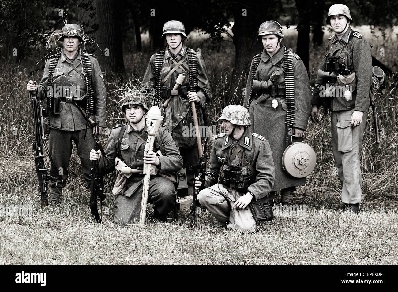Trup von Soldaten der Wehrmacht Heer 5 Kompanie II Bataillon 916
