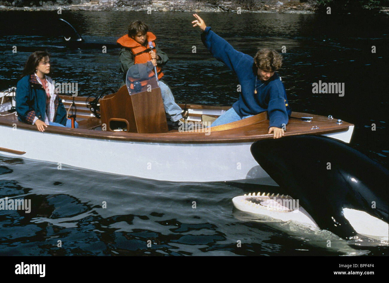 Mary Kate Schellhardt Francis Capra Jason James Richter Free Willy 2 The Adventure Home 1995 Stockfotografie Alamy