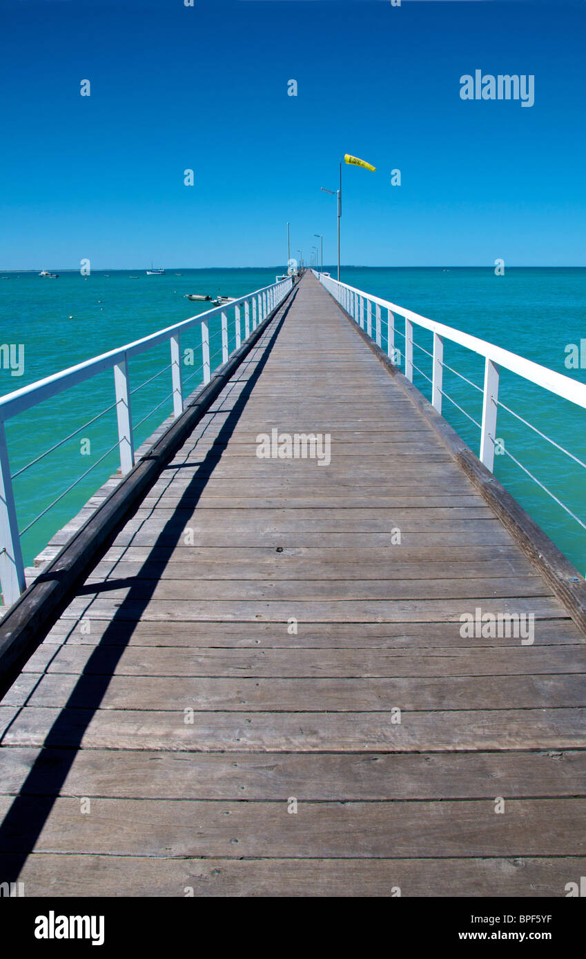 Beachport Jetty Limestone Coast Südaustralien Stockfoto