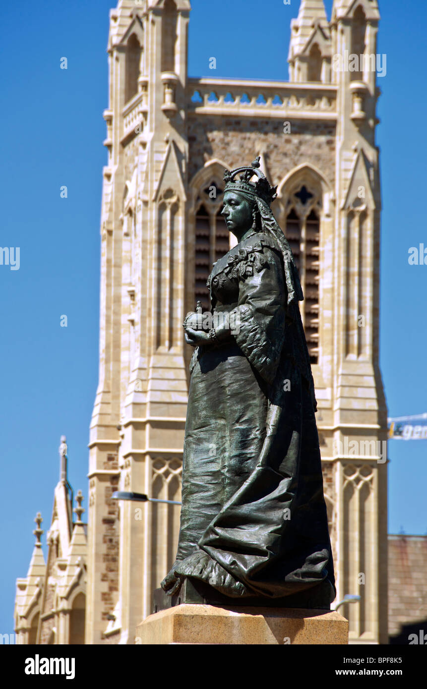 Statue von Königin Victoria, Victoria Square Adelaide South Australia Stockfoto