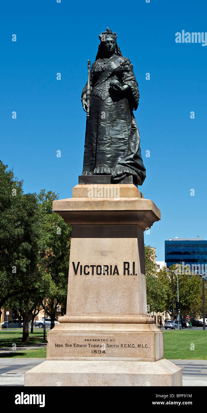 Statue von Königin Victoria, Victoria Square Adelaide South Australia Stockfoto