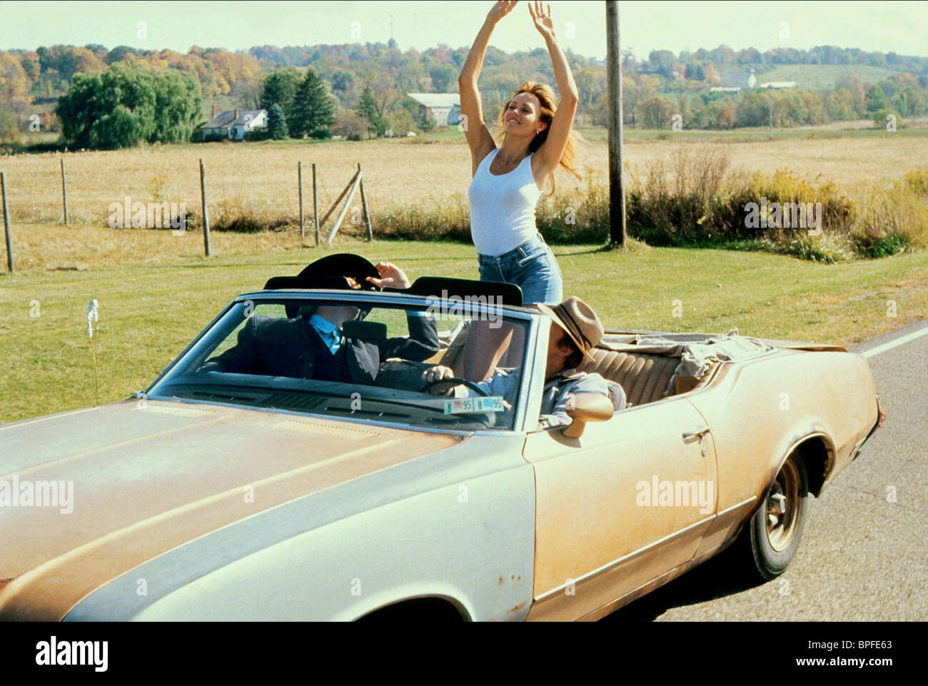 RANDY QUAID VANESSA ANGEL WOODY HARRELSON KINGPIN (1996 Stockfotografie