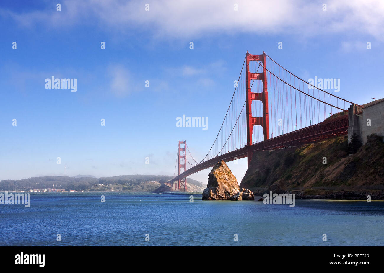 Berühmte Golden Gate Bridge in San Francisco, Kalifornien, USA Stockfoto