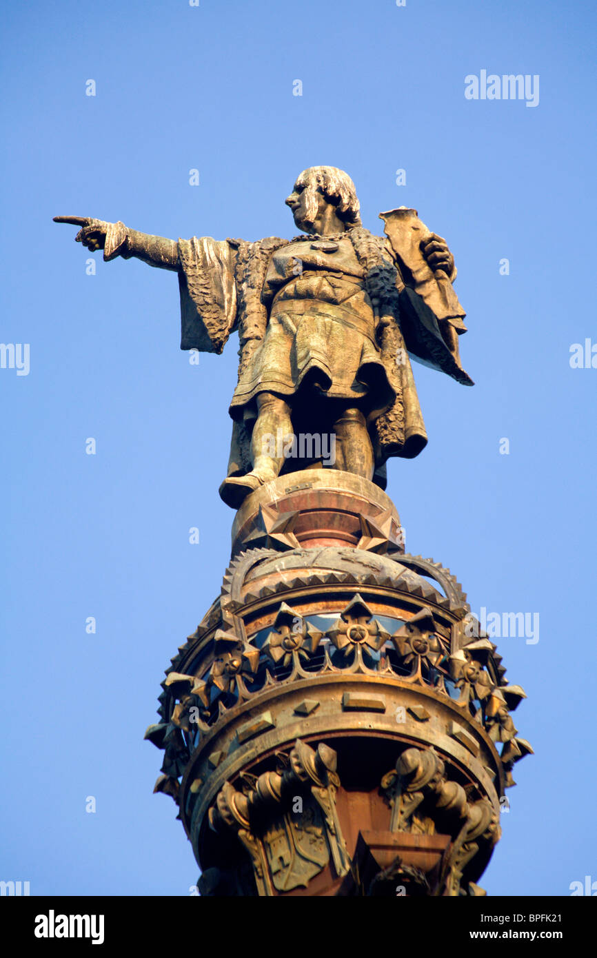 Columbus-Spalte in Barcelona Stockfoto