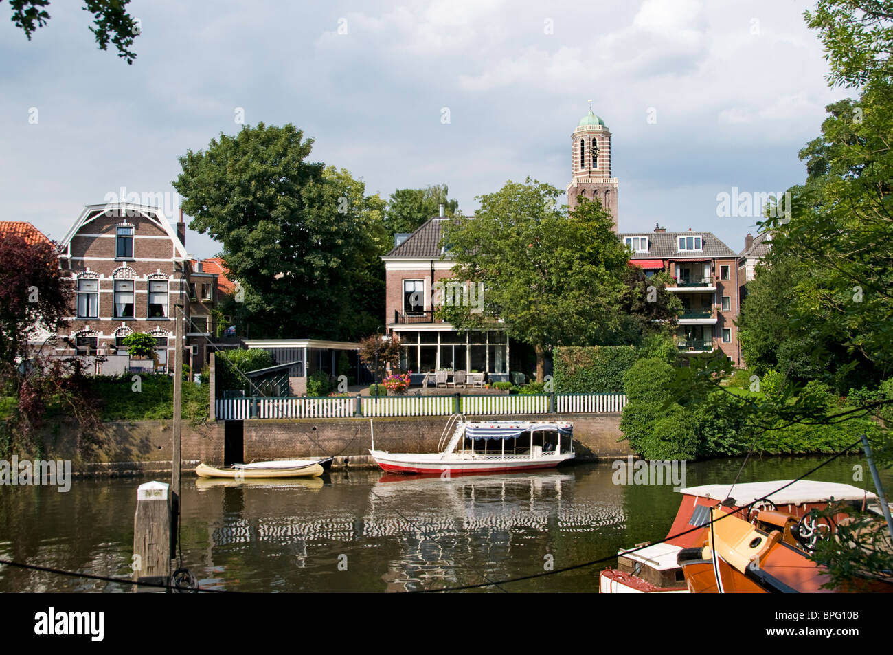 Altstadt-Stadt Zwolle Overijssel Niederlande Stockfoto