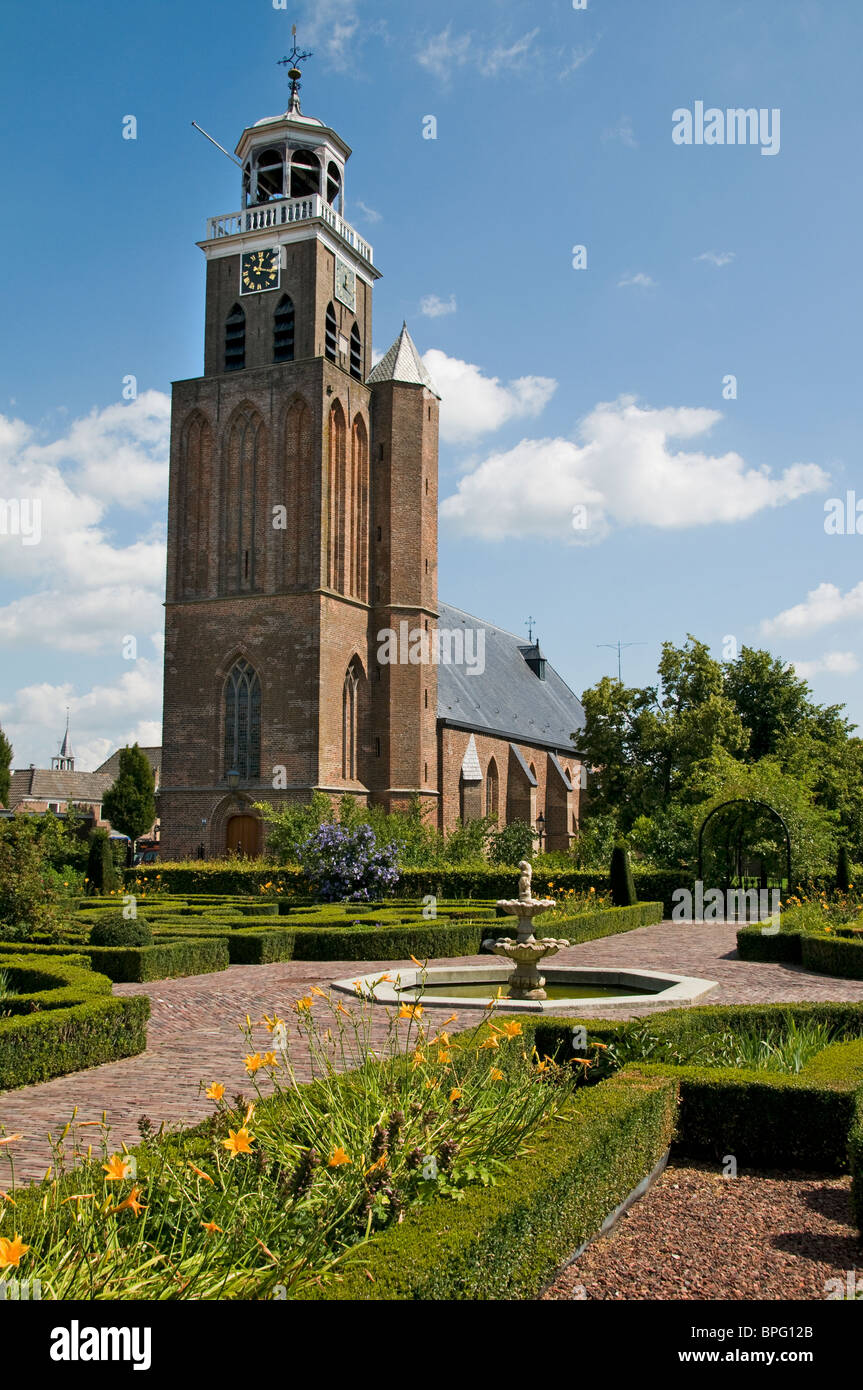 Vollenhove Overijssel niederländischen Stadt Niederlande Gärten Marveld Stockfoto