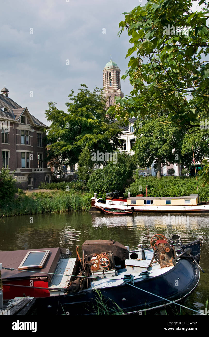 Altstadt-Stadt Zwolle Overijssel Niederlande Stockfoto