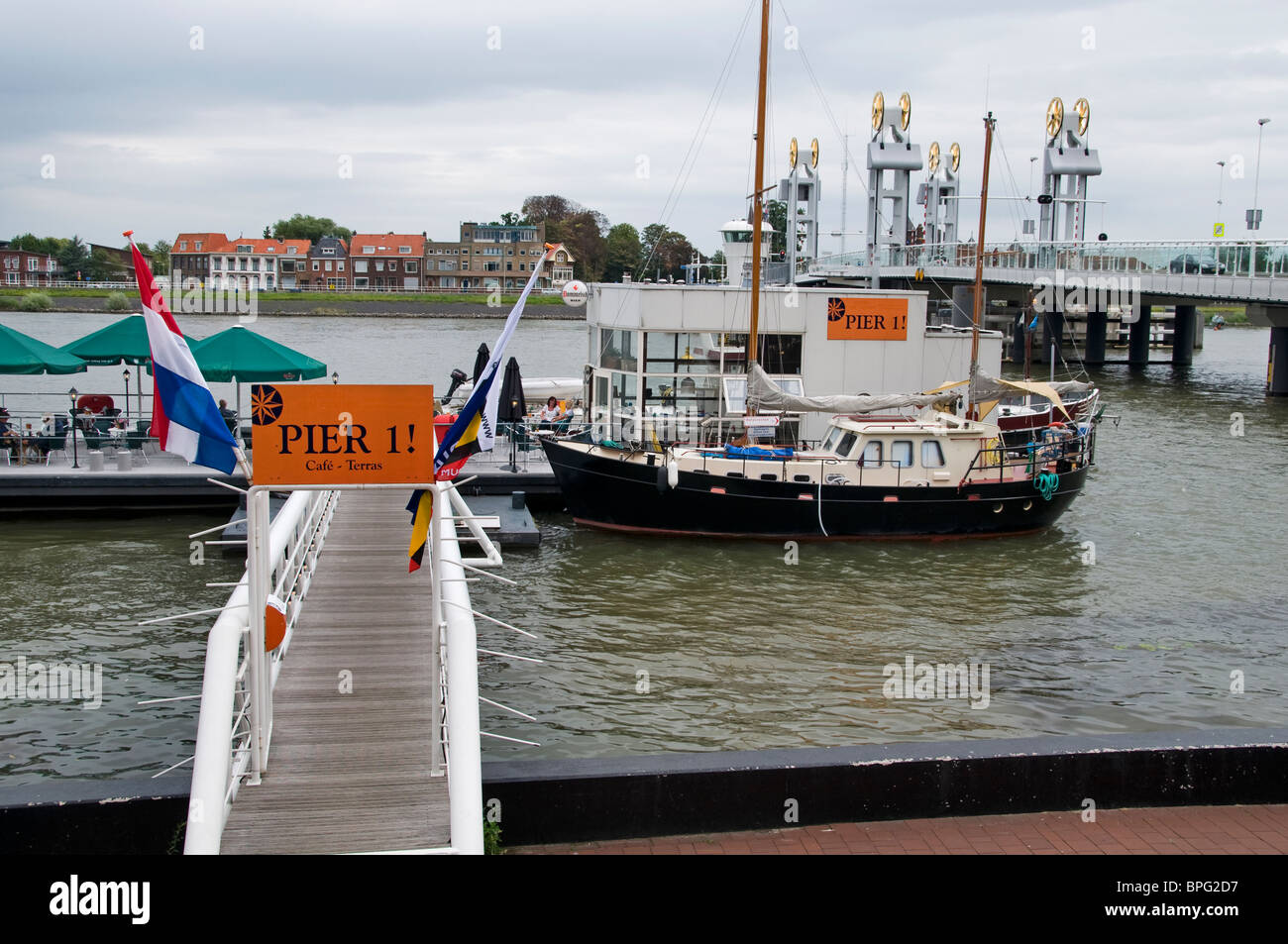 Overijssel Kampen Architektur IJssel mittelalterlichen Stadt traditionelle Hansestadt Stockfoto