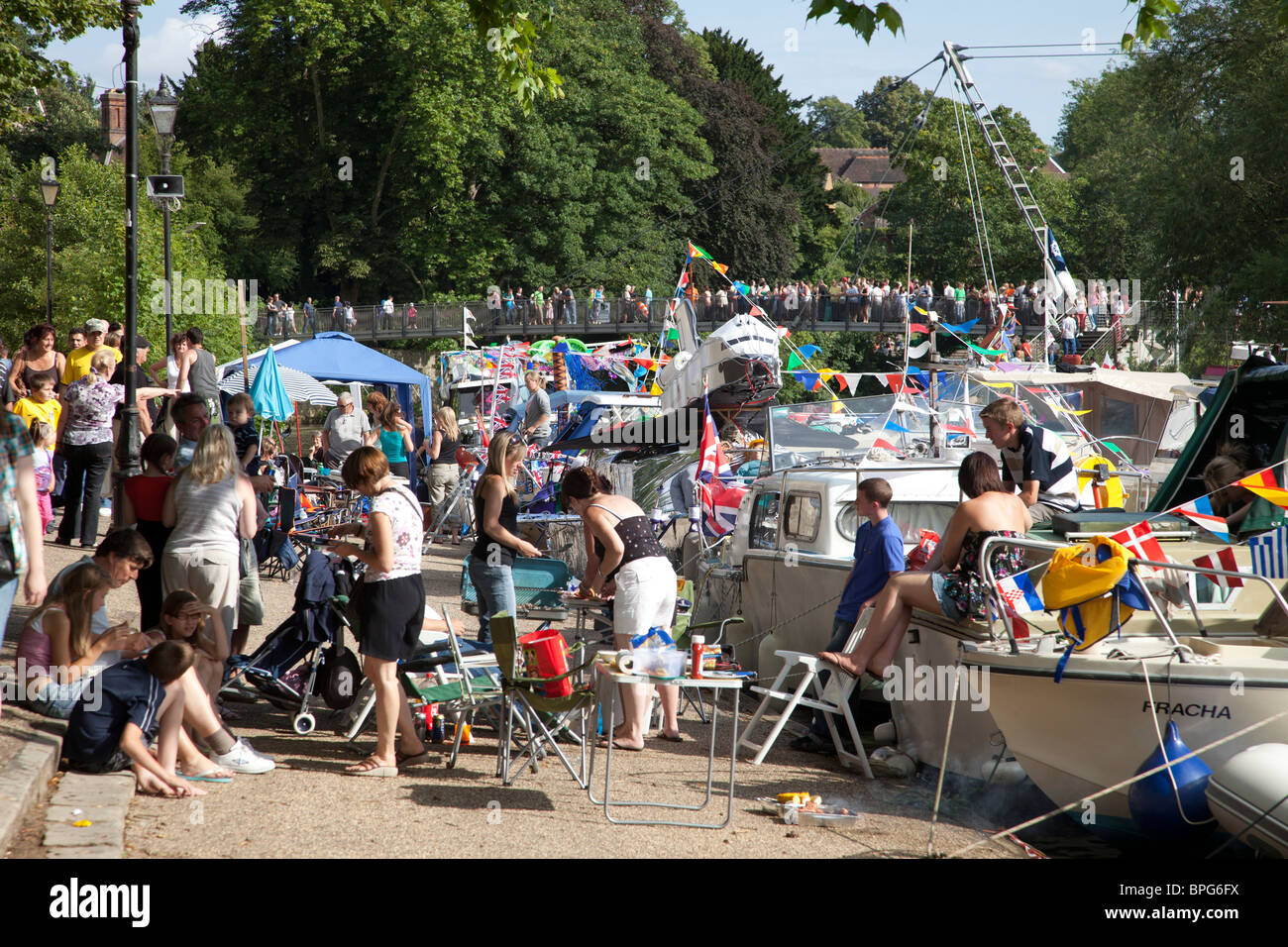 Das Fluss-Festival in Maidstone, Kent, England, Juli 2009 Stockfoto