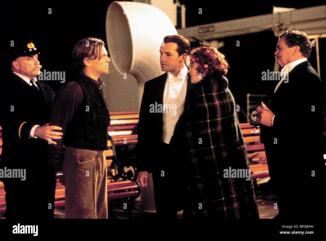 LEONARDO DICAPRIO, Billy Zane, Kate Winslet, Titanic, 1997 ...