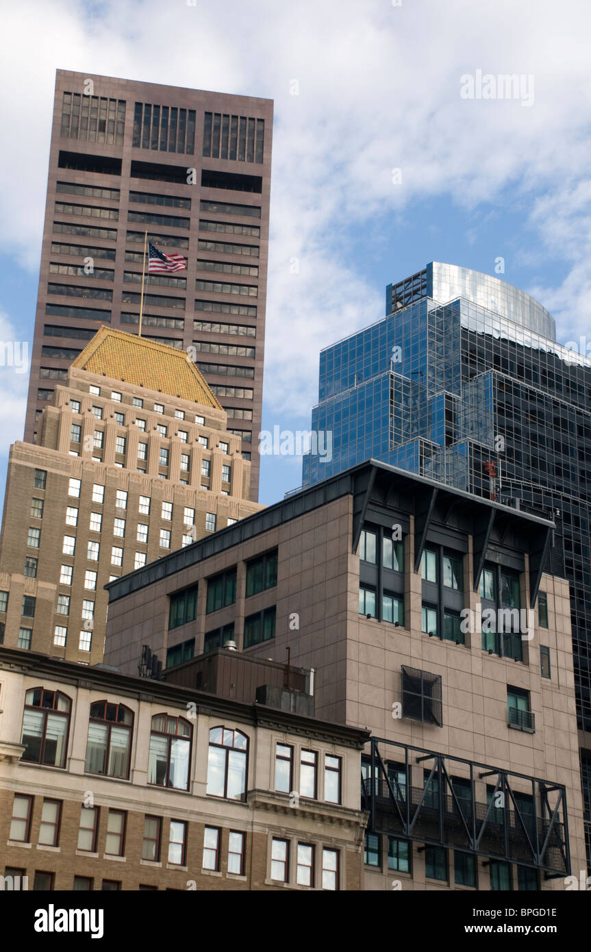 Architektur in der Innenstadt von Boston Stockfoto