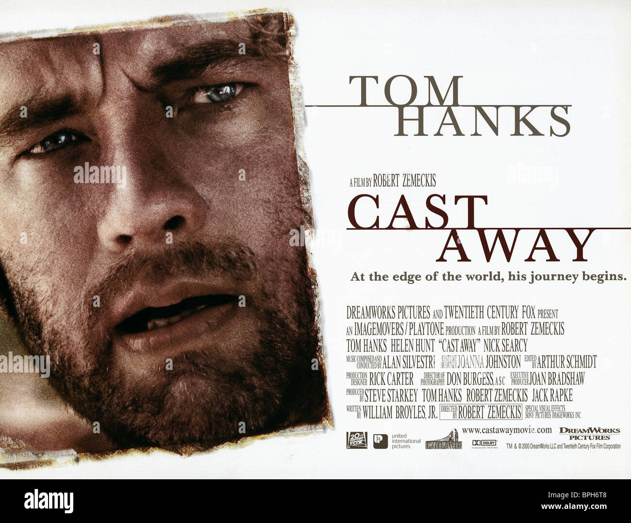 Tom Hanks Cast Away 2000 Stockfotografie Alamy