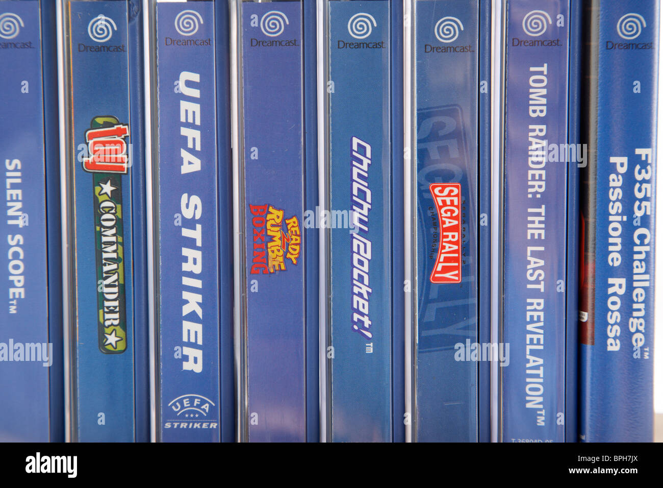 Original Spiele Fur Die Sega Dreamcast Konsole Aus Den 90er Jahren Stockfotografie Alamy
