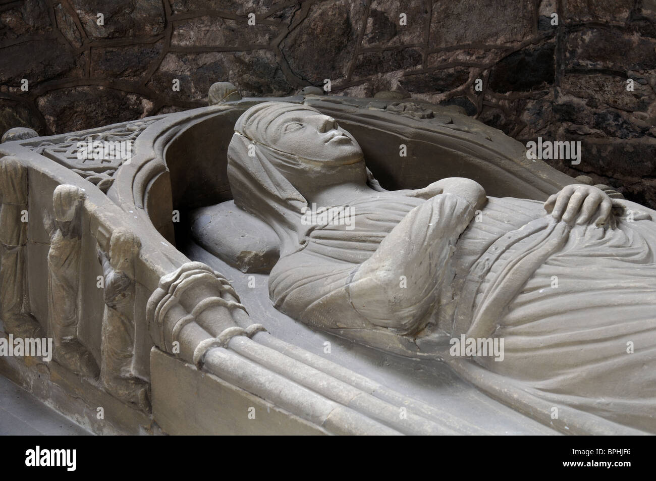 Grab des Rohesia de Verdon, St. John the Baptist Church, Belton, Leicestershire, England, UK Stockfoto