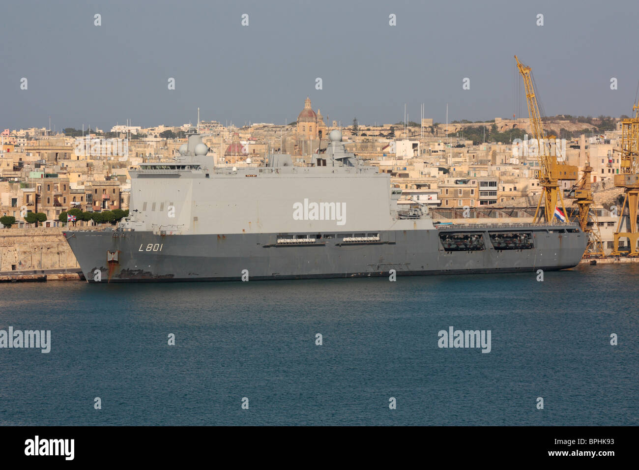 Die Königlich Niederländische Marine Amphibious warfare Schiff Johan de Witt Stockfoto