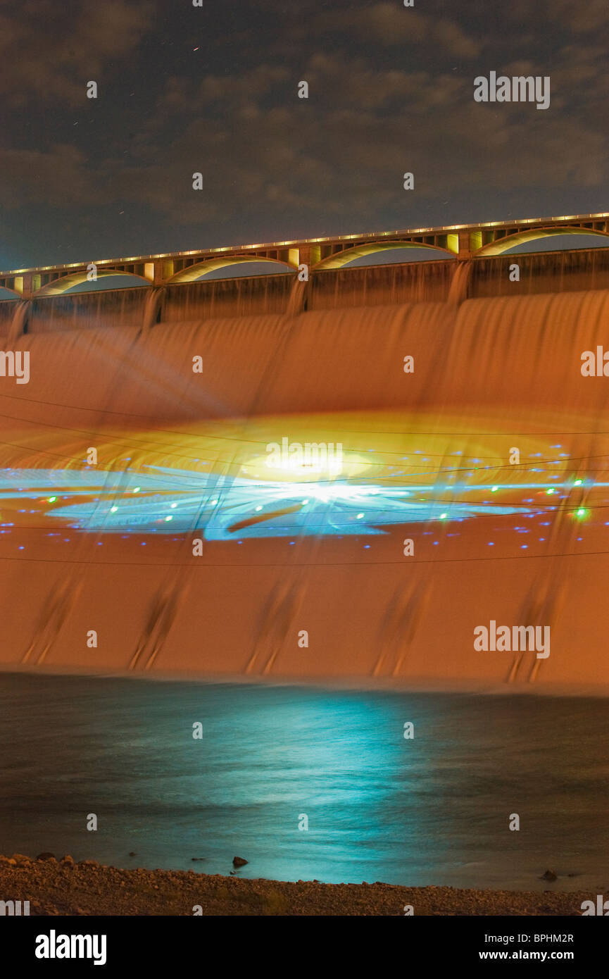 Nachtdämmerung dam dams tourismus laser washington fluss ziel Fotos