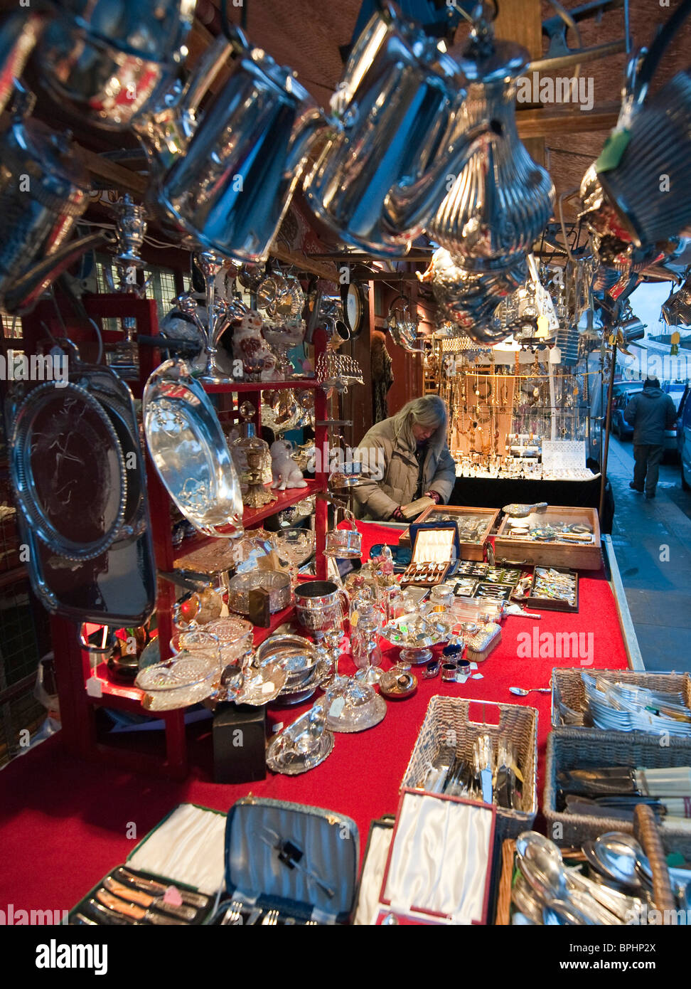 Der Portobello Market London UK Stockfoto