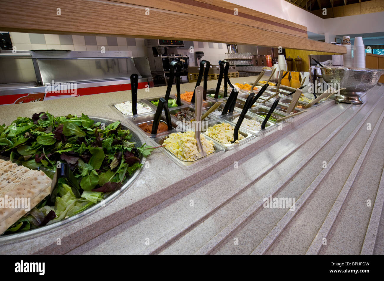Salat-Bar im Restaurant, Philadelphia, USA Stockfoto
