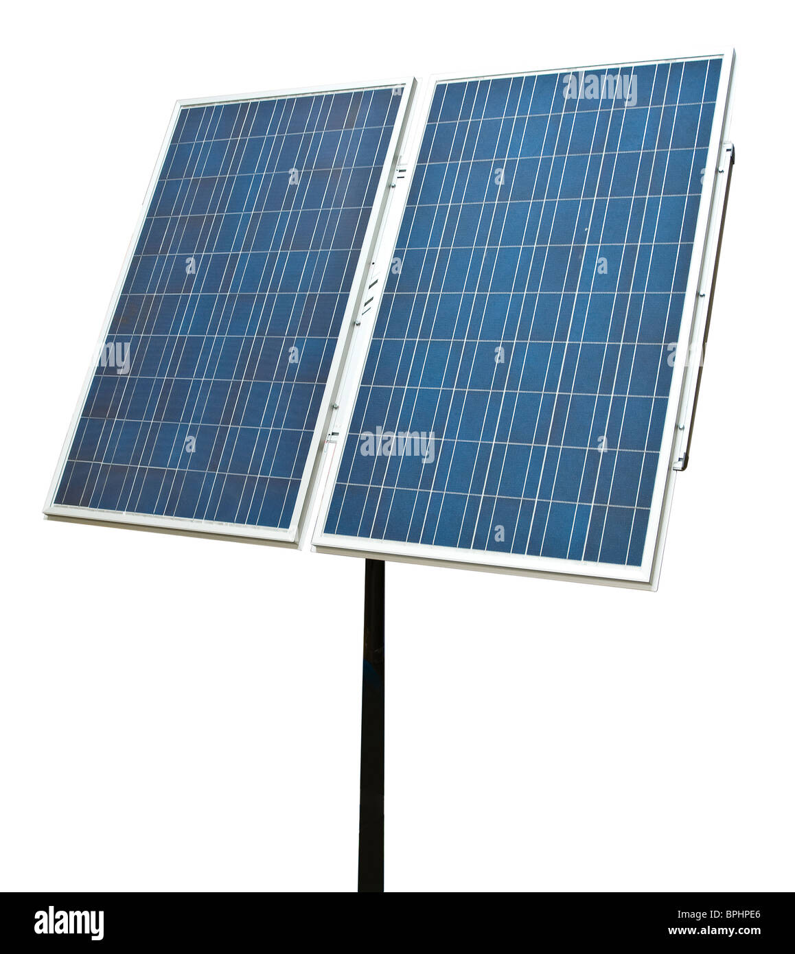 Solar-Panel Ausschneiden Stockfoto