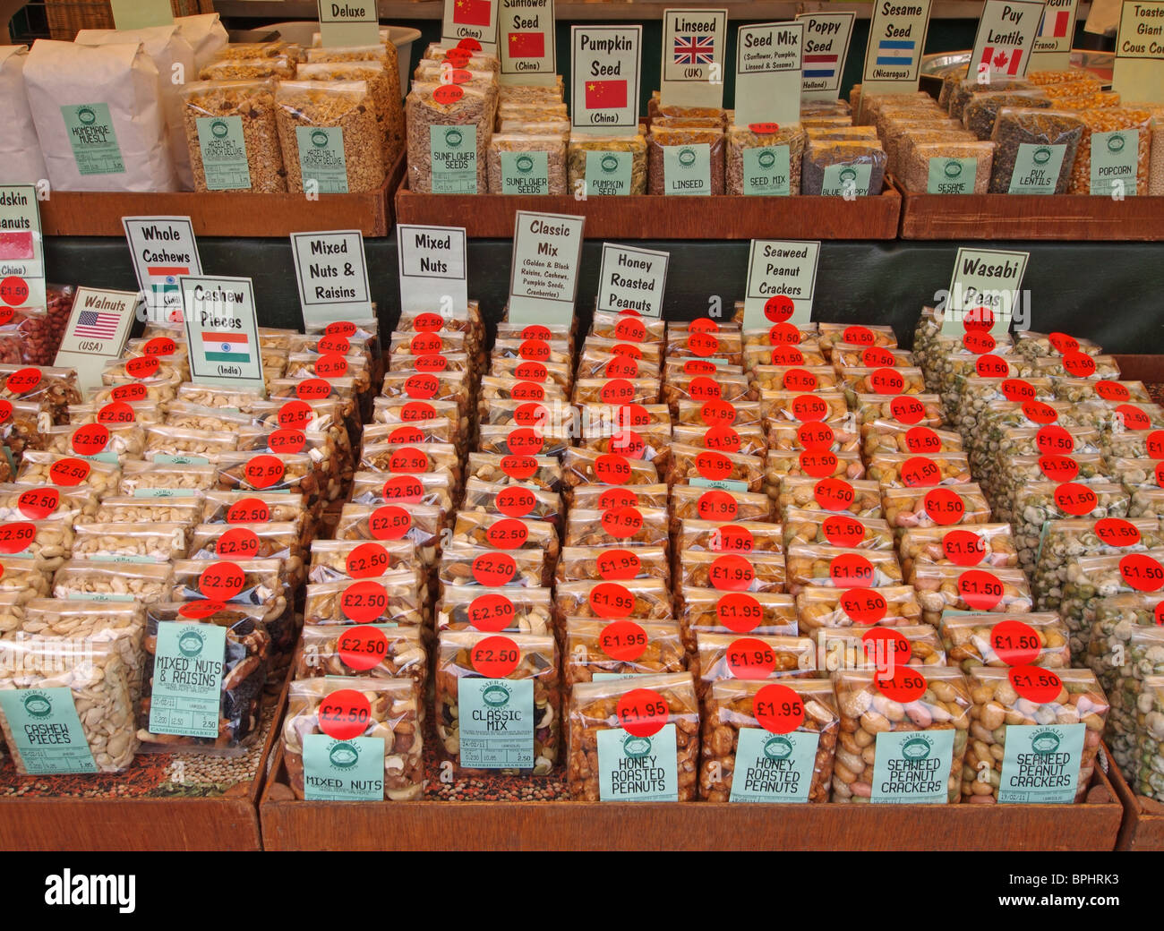 Verkauf von Reformwaren Cambridge England Stockfoto