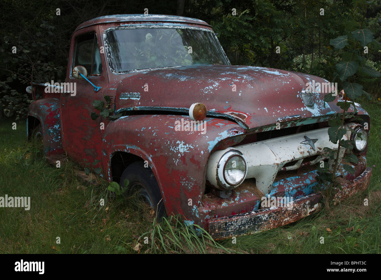 1956 Ford F100 Pickup Truck historische Bilder Bilder Bilder Fotos große hohe Auflösung horizontal in den USA Hi-res Stockfoto