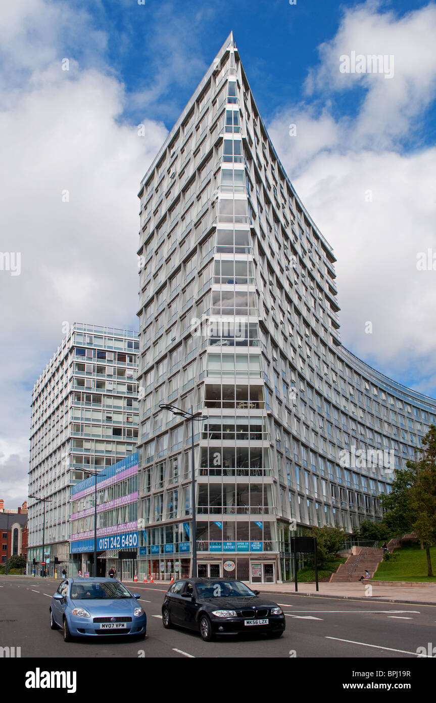 "Ein Park West" eine neue moderne Apartment-Komplex in Liverpool, Großbritannien Stockfoto