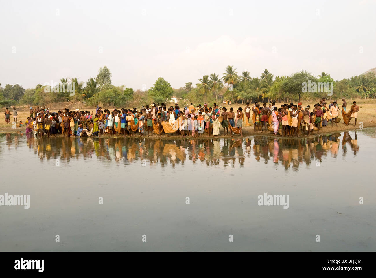 Angeln-Festival im Venthanpatti in der Nähe von Ponnamaravathy, Pudukkottai Bezirk, Tamil Nadu; Indien. Stockfoto