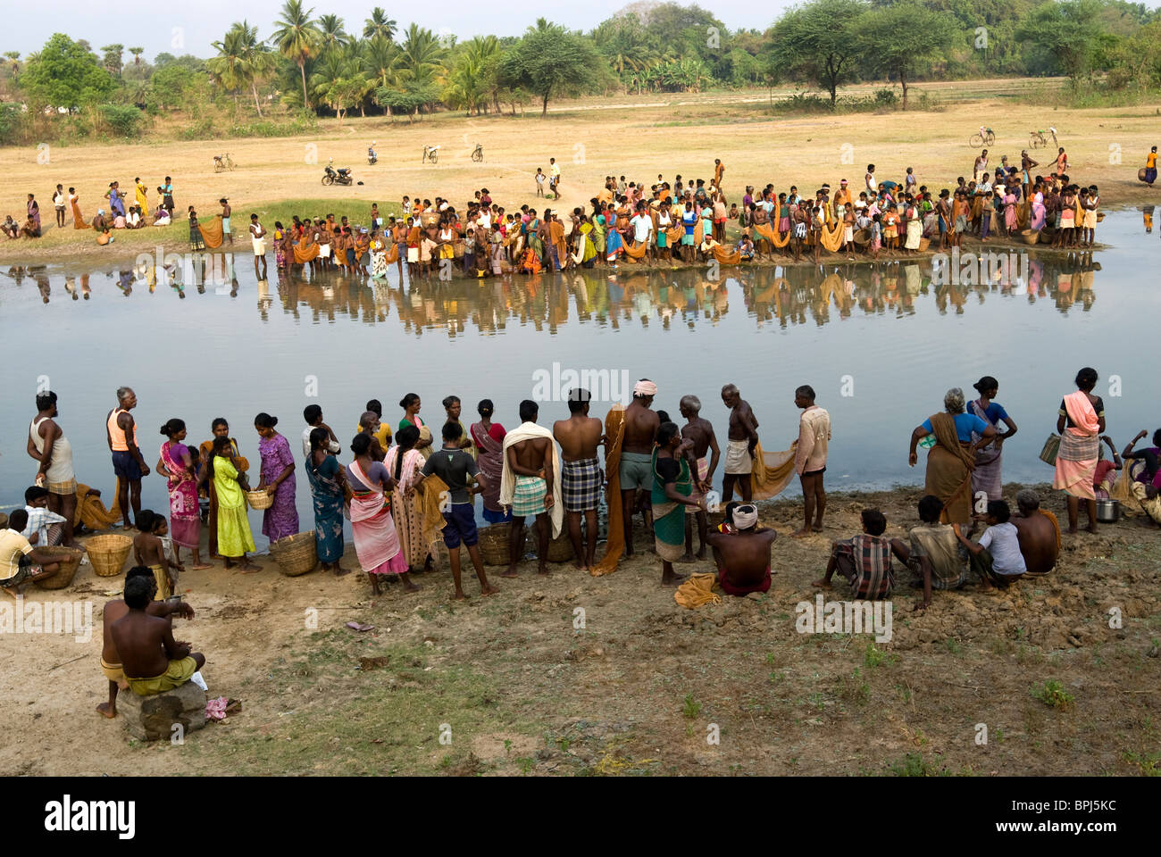 Angeln-Festival im Venthanpatti in der Nähe von Ponnamaravathy, Pudukkottai Bezirk, Tamil Nadu; Indien. Stockfoto