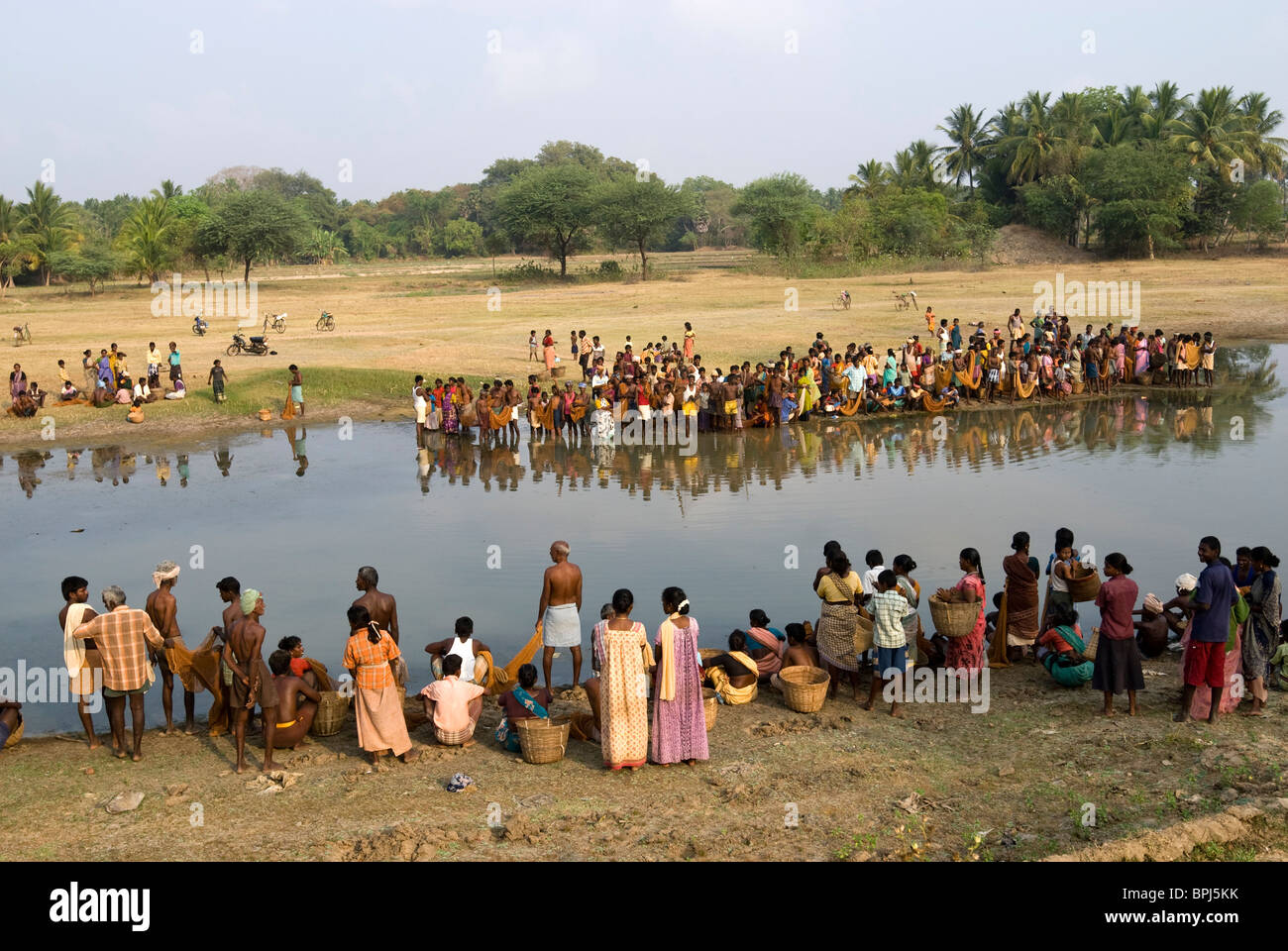 Angeln-Festival im Venthanpatti in der Nähe von Ponnamaravathy, Pudukkottai Bezirk, Tamil Nadu; Indien. Stockfoto
