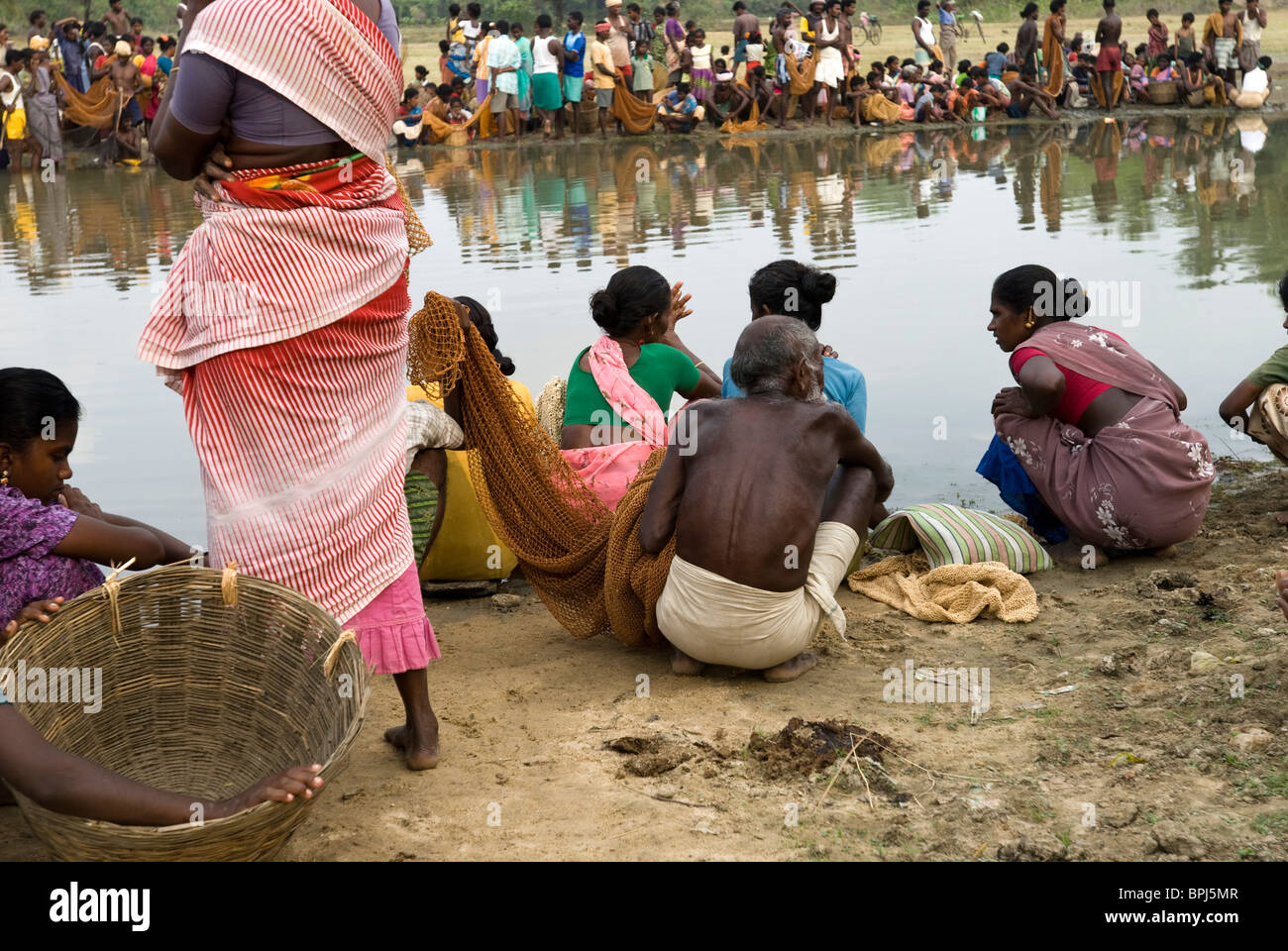 Angeln-Festival im Venthanpatti in der Nähe von Ponnamaravathy, Pudukkottai Bezirk, Tamil Nadu; Indien. Stockfoto