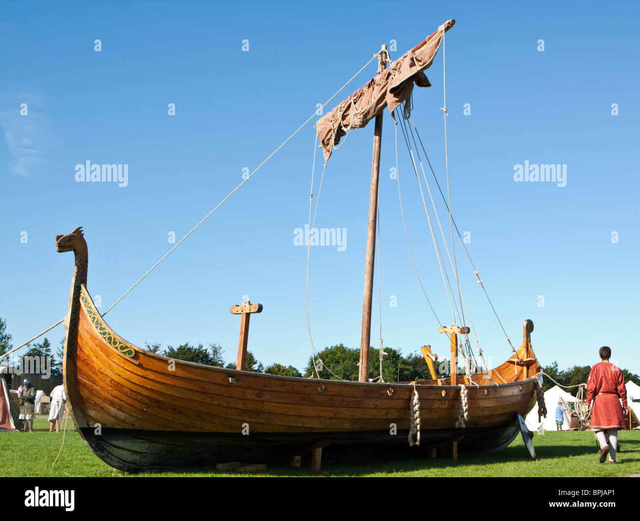 Viking Longboat Stockfoto