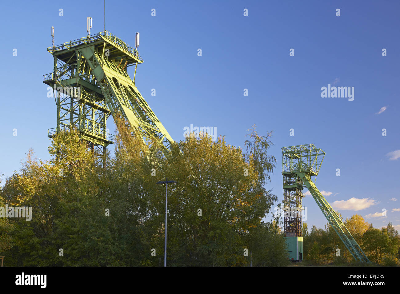 Wicklung der Zeche Turm Zweckel, Gladbeck, Ruhrgebiet, Nordrhein-Westfalen, Deutschland, Europa Stockfoto