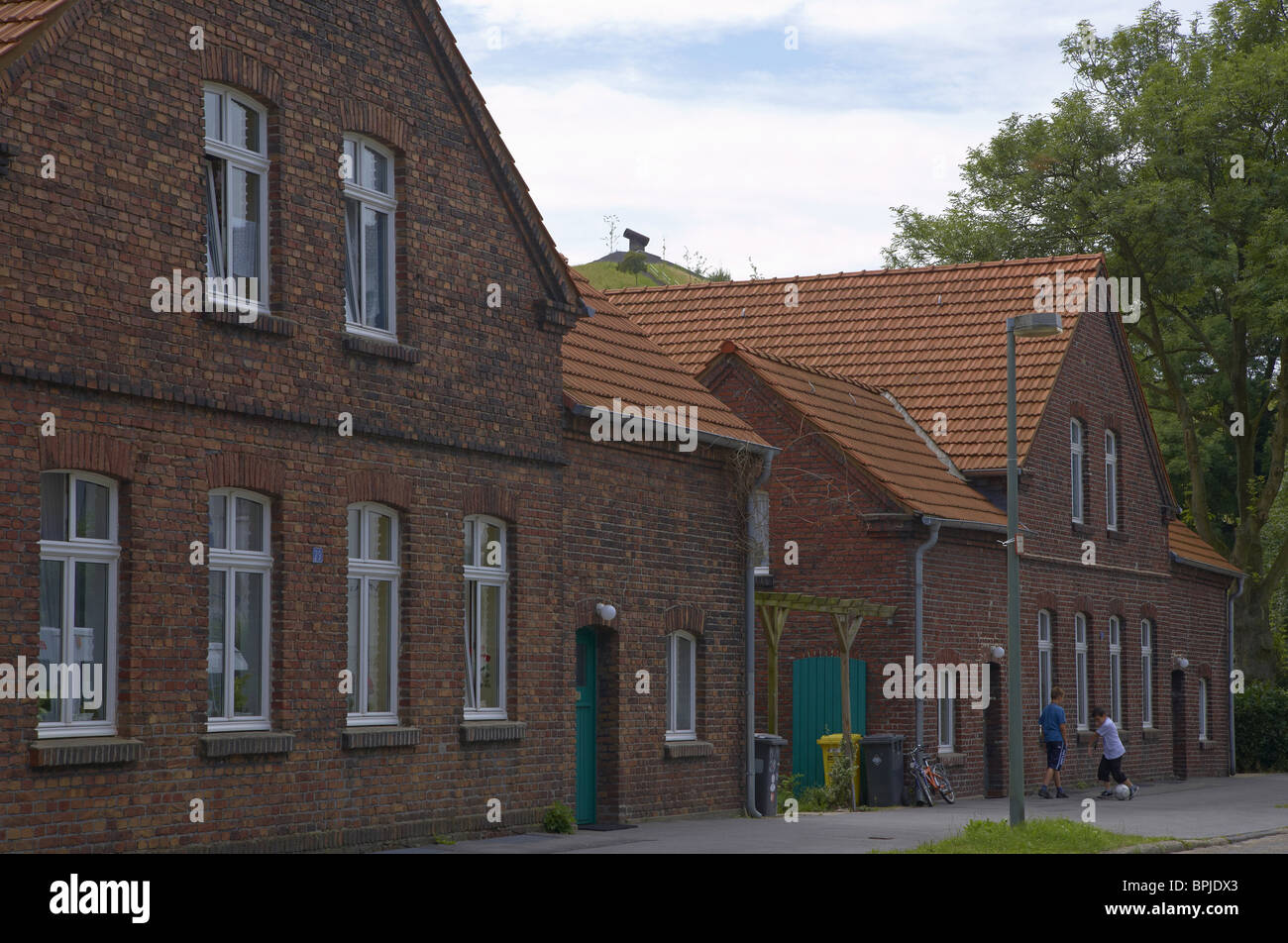 Schuengelberg-Siedlung in Gelsenkirchen-Buer, Ruhrgebiet, Nordrhein-Westfalen, Deutschland, Europa Stockfoto