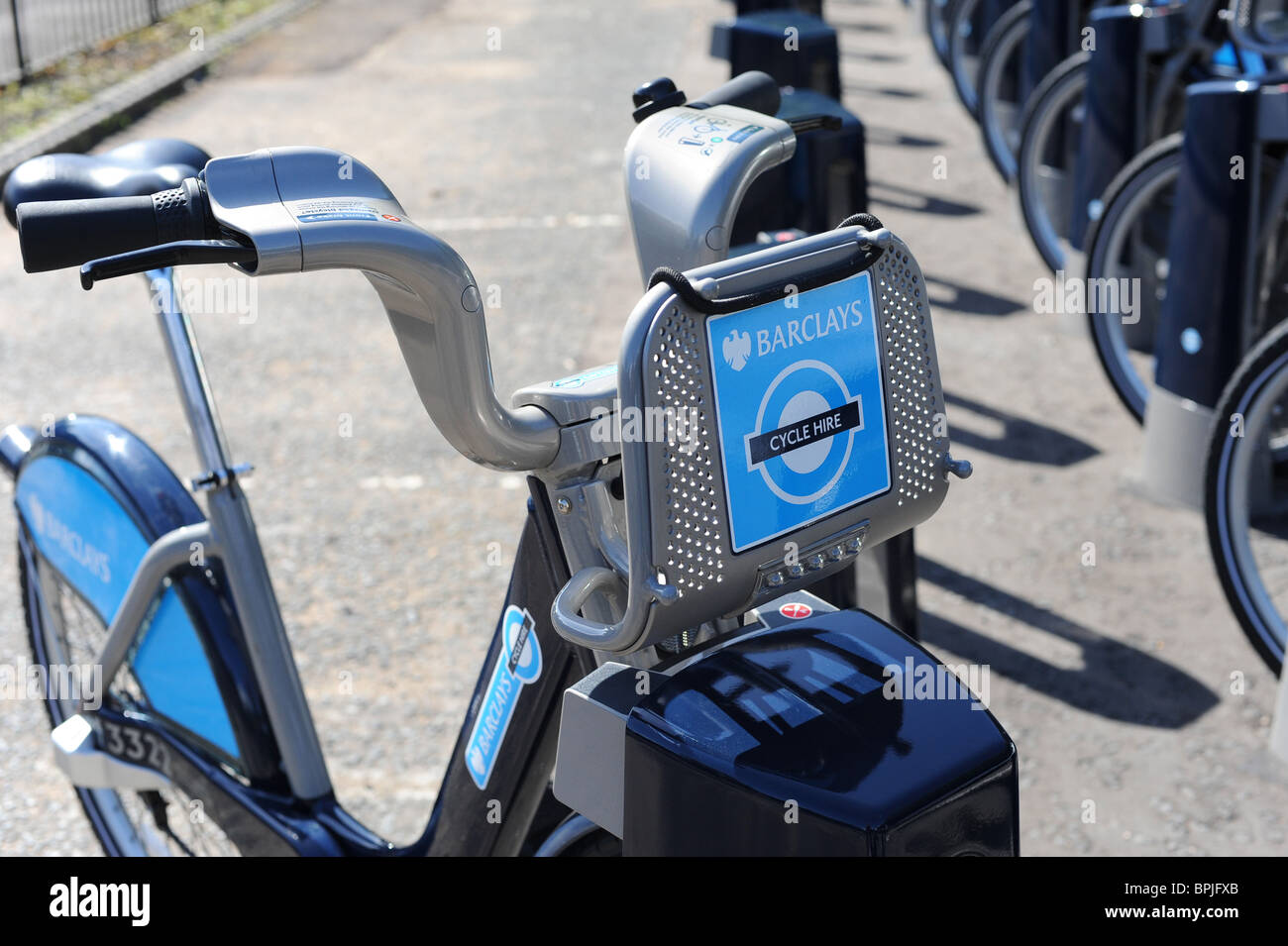 Barclays neue Fahrradverleih von Bürgermeister Boris Johnson eingeführt. Lage, außerhalb der Londoner Zoo. Stockfoto