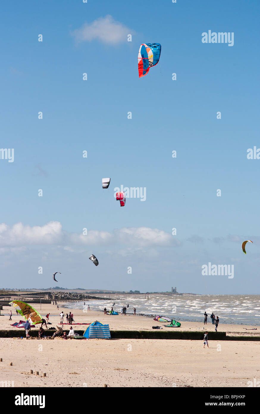 Wassersport am Minnis Bucht, Thanet, Kent, UK Stockfoto