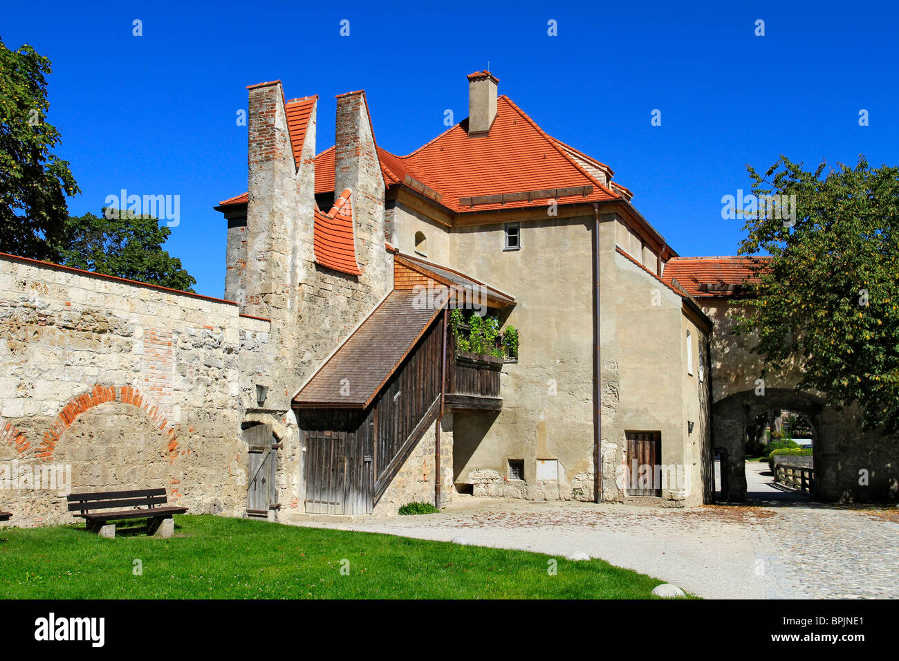 Burg Burghausen längste Burganlage Europas 1043 Meter lang, Stockfoto