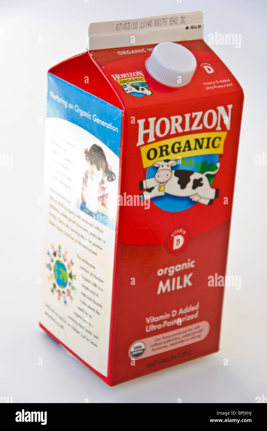 Milch-box Stockfoto