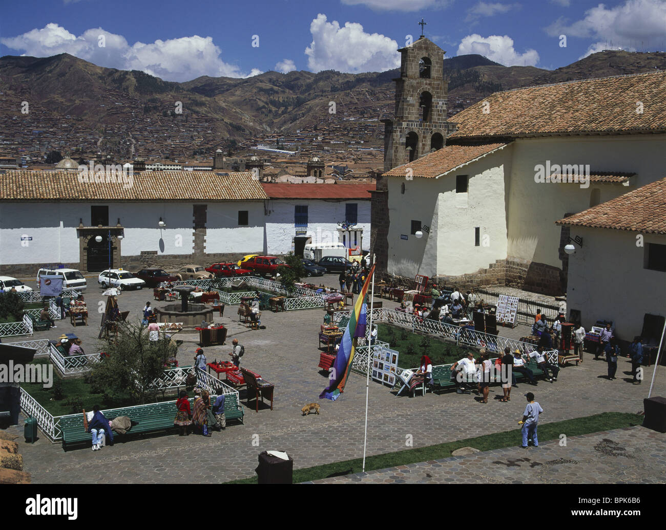 Plaza San Blas, Cuzco, Peru Stockfoto