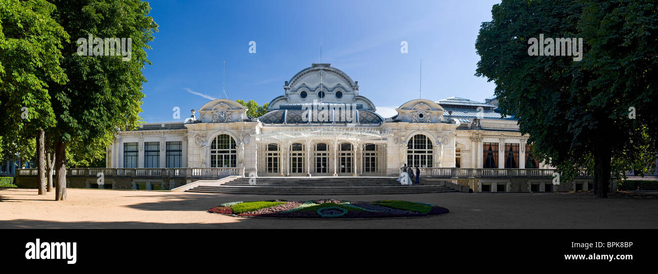 Einen Panoramablick über die Vichy Opera (Kongresspalast) (Frankreich). Vue Panoramique de l'Opéra de Vichy (Frankreich). Stockfoto