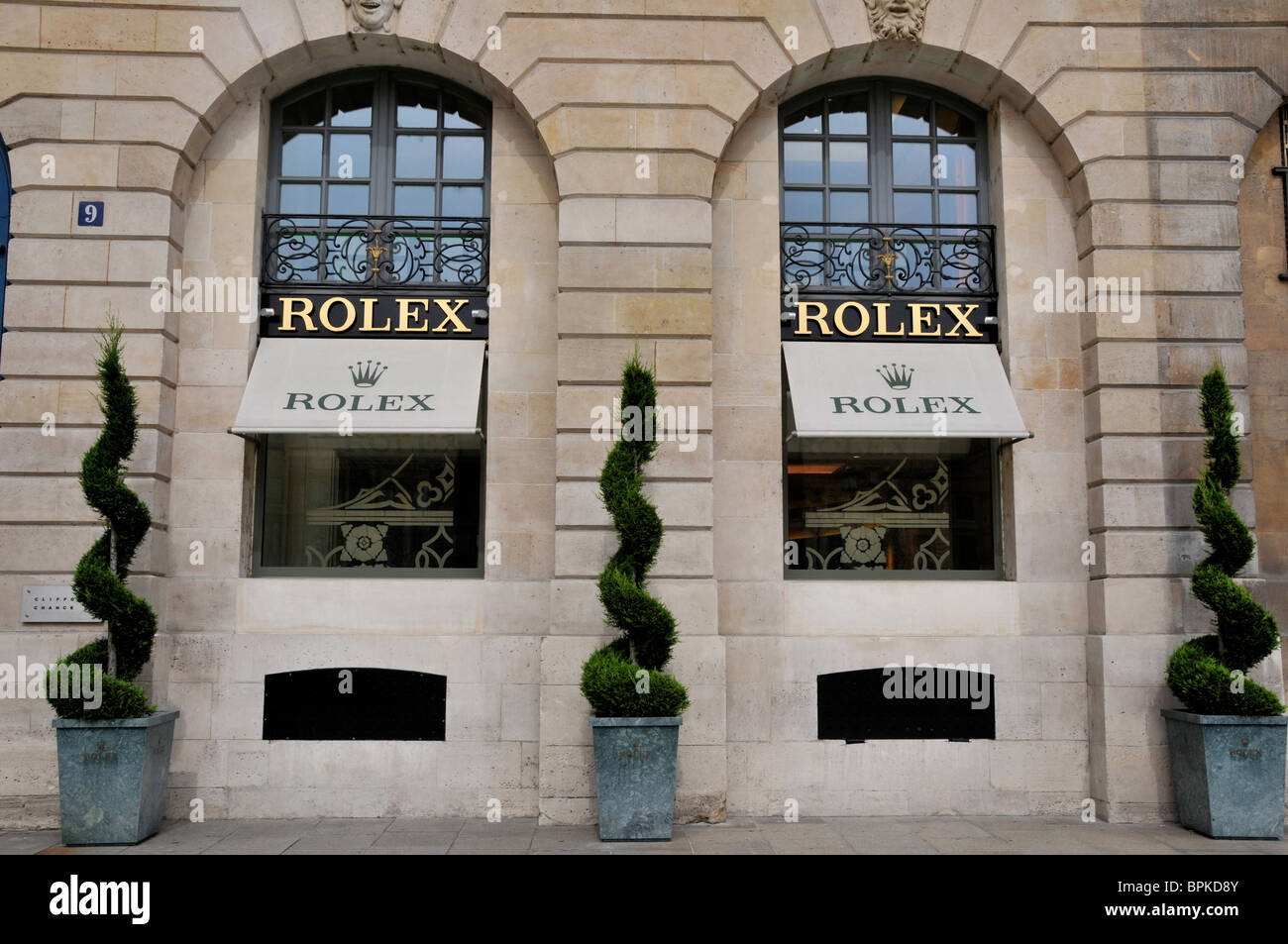 Rolex-Shop, Paris, Frankreich Stockfotografie - Alamy