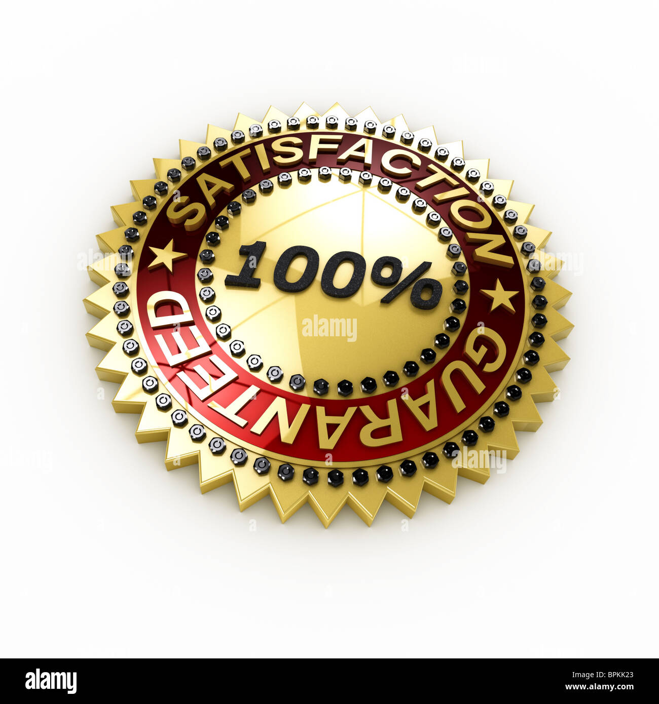 Zufriedenheit garantiert Stockfoto