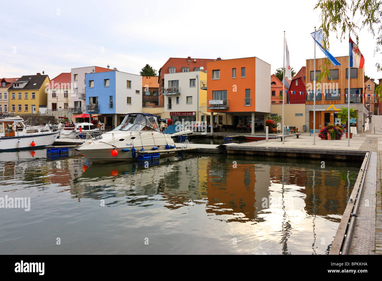 Marina Malchow am See Müritz Stockfoto