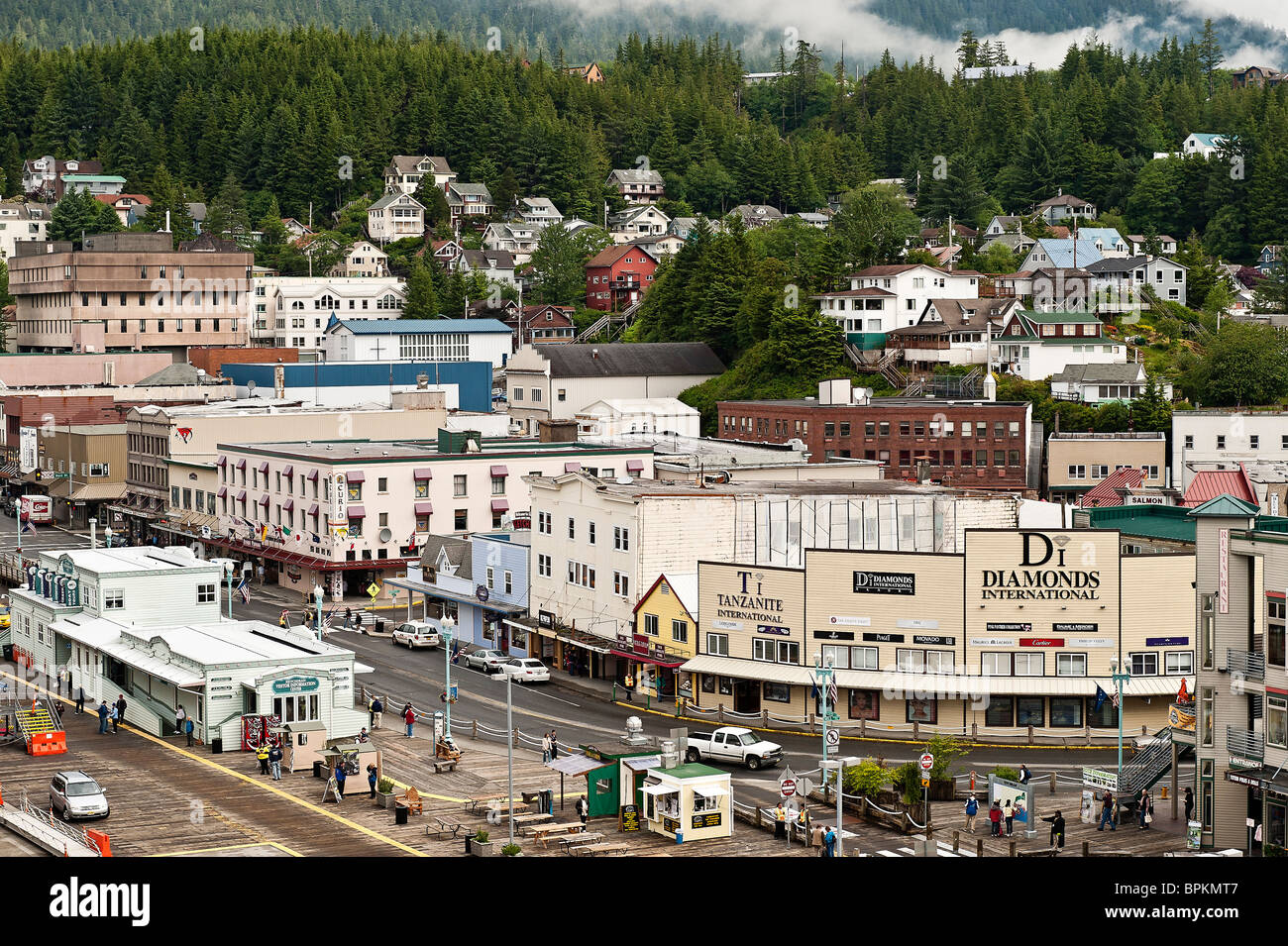 Stadt von Ketchikan, Alaska, USA Stockfoto