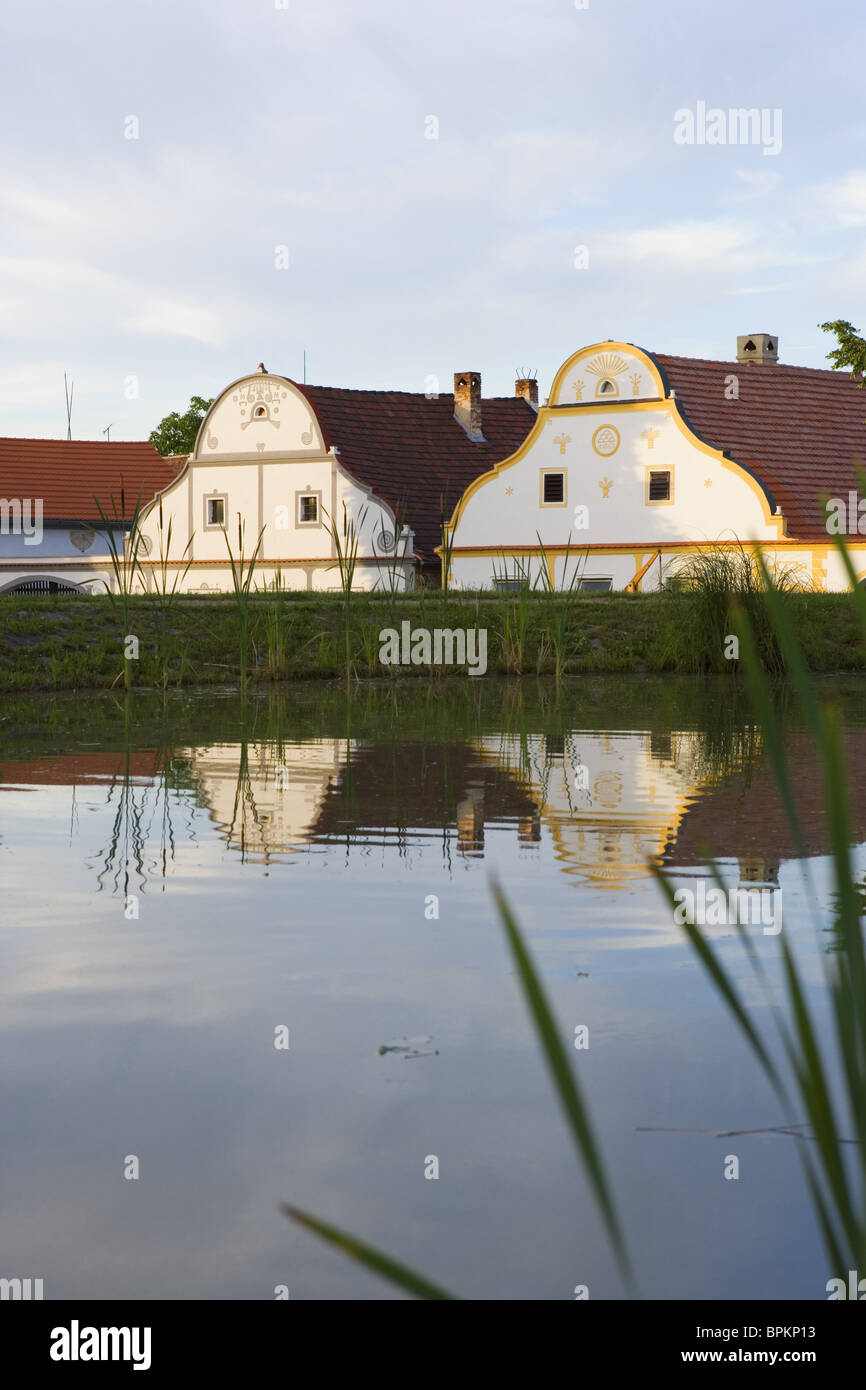 Holasovice gehört zum UNESCO Weltkulturerbe, Südböhmen, Böhmerwald, Tschechien Stockfoto
