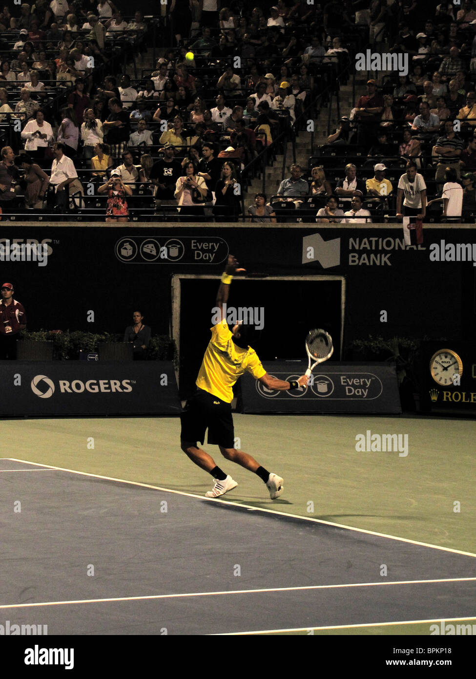 NOVAK DJOKOVIC weltweit Nummer eins (Serbien) konkurrierenden 1IN ROGERS CUP, TENNIS MASTERS EVENT, US OPEN SERIES AUGUST 2010 Stockfoto