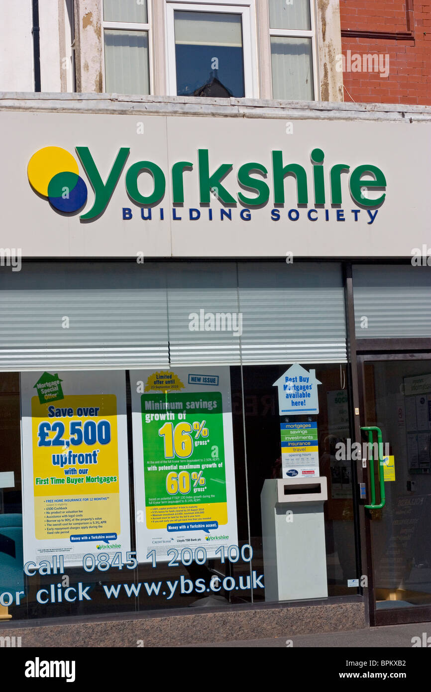 Yorkshire Building Society Zeichen Stockfoto