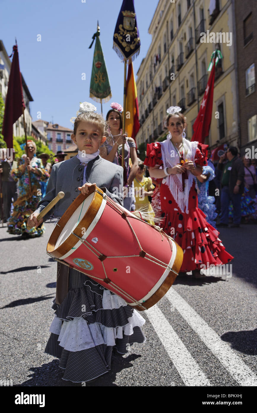 Andalusische Feier, Romeria, Madrid, Spanien Stockfoto