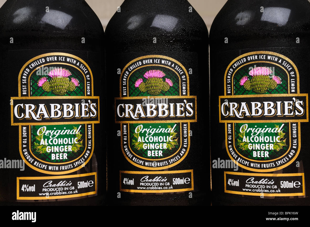 Crabbie des ursprünglichen Ingwerbier. Stockfoto